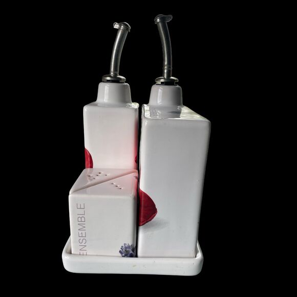 Intrada Italy Oil, Vinegar, Salt & Pepper Set - Picture 5 of 10